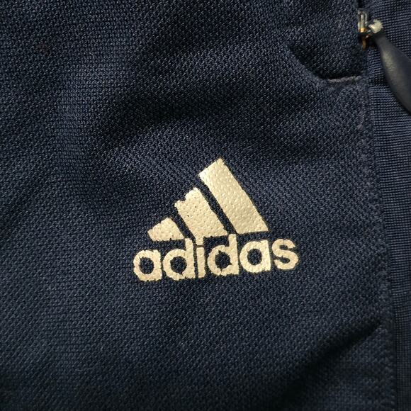 Adidas Track Pants Men’s Medium Navy Blue 3 Stripes Oversized CW5040 - Picture 2 of 8